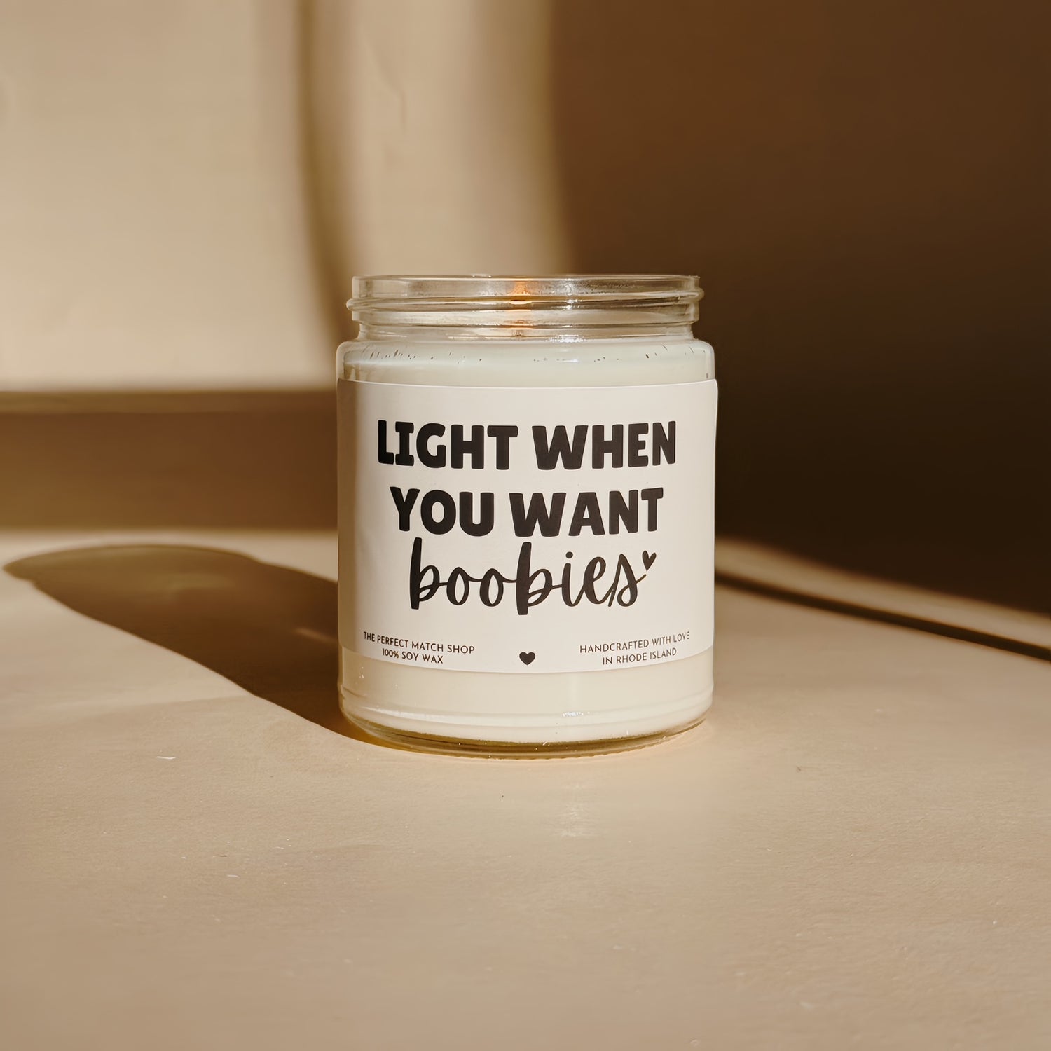 Light when you want boobies