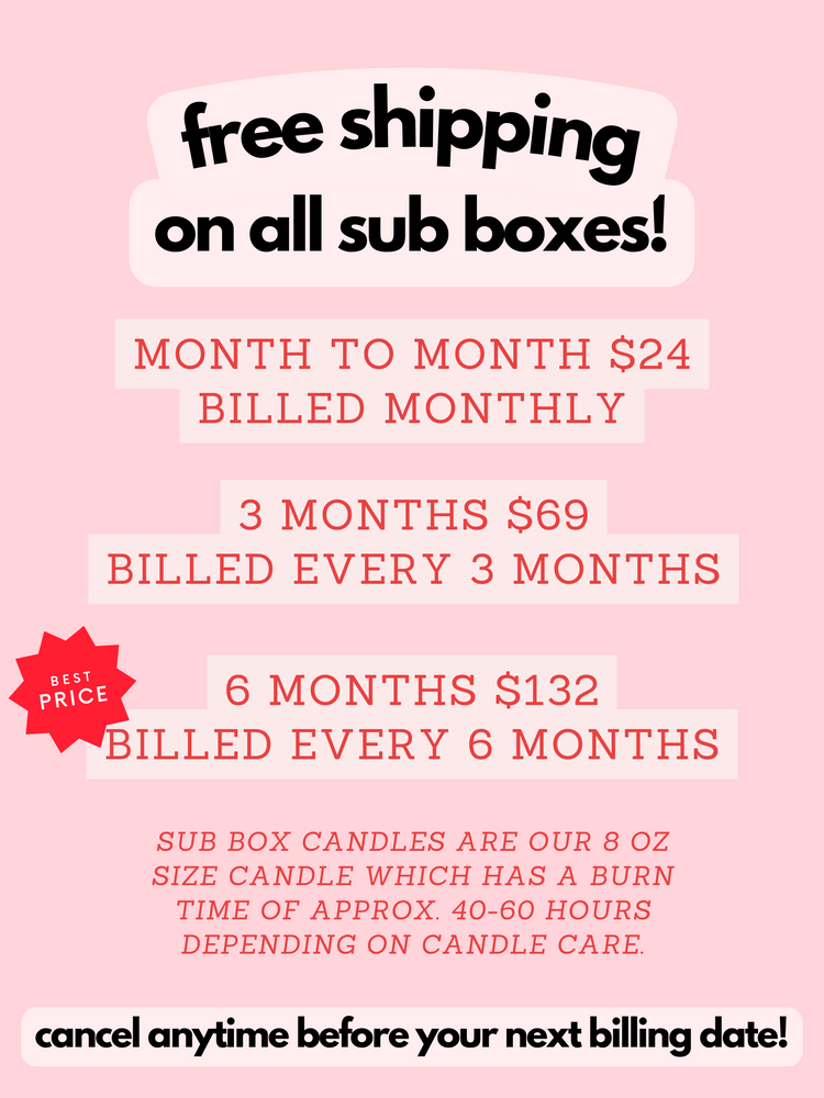 Three Months - Monthly Subscription Box