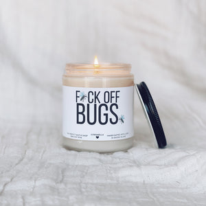 
            
                Load image into Gallery viewer, Fuck off Bugs Citronella Candle
            
        