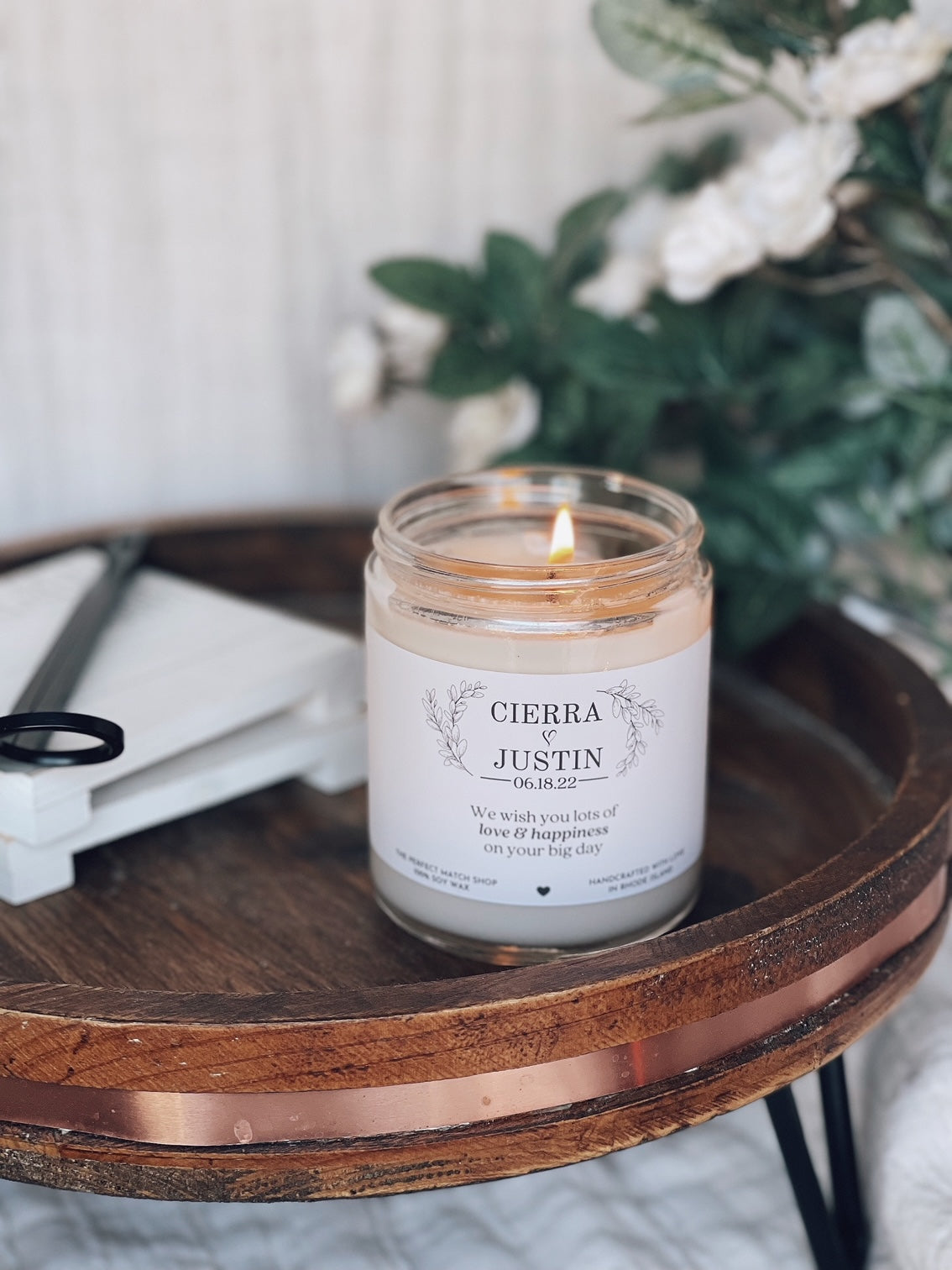 Custom Engagement Candle