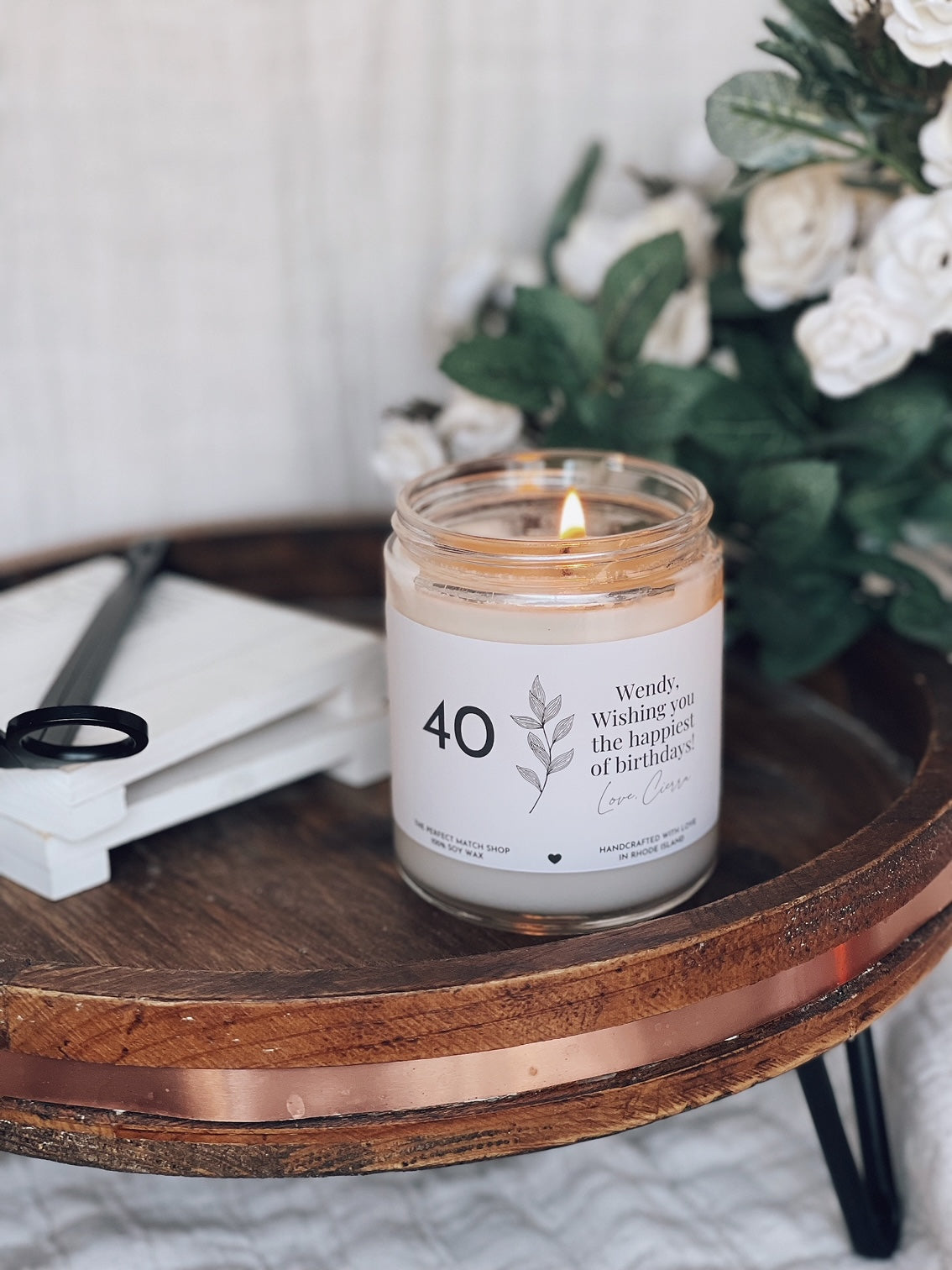 Custom Age Birthday Candle