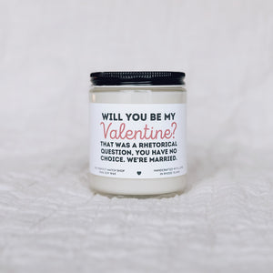 Will you be my valentine? Marriage edition